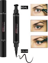 Joya Beauty® Eyeliner met wing stempel | Zwarte oog Stempel | 2 in 1 eyeliner | Eyeliner Tool | Wing Eyeliner | Wing Stamp