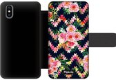 Wallet case - geschikt voor iPhone X - Floral N°2