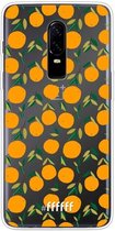 OnePlus 6 Hoesje Transparant TPU Case - Oranges #ffffff