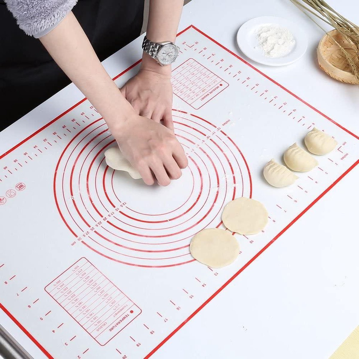Bak Mat | Siliconen | Deeg Mat | Anti-aanbak | Antislip | 60x40 cm | Oprolbaar