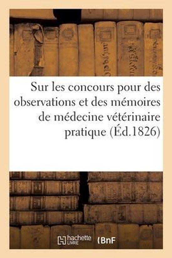Sur Les Concours Pour Des Observations Et Des Mémoires de M ... - cover