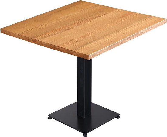 Eettafel vierkant 70x70 cm Sven eiken - Eiken tafel vierkant 70x70 cm -... |