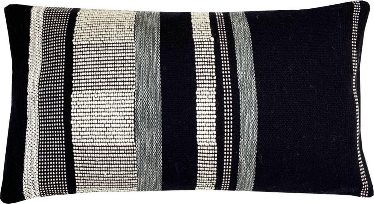 Black texture cushion rectangle