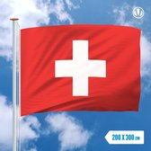 Vlag Zwitserland 200x300cm - Glanspoly