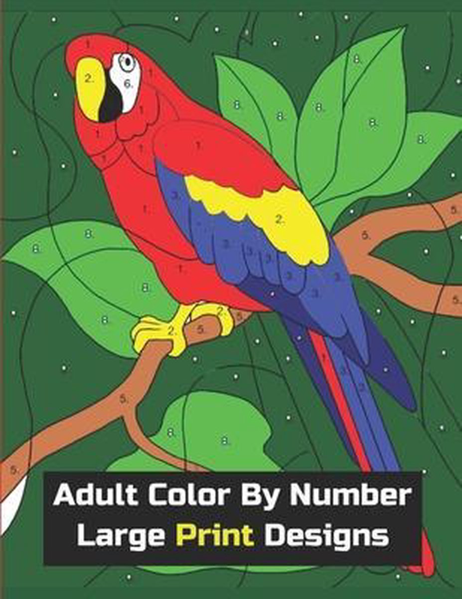 Adult Color By Number Large Print Designs