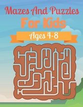 Mazes And Puzzles For Kids Ages 4-8