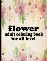 flower adult coloring book for all level