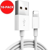 DutchOne iPhone kabel geschikt voor Apple iPhone - iPhone oplader kabel - iPhone lader - Lightning USB kabel 10-PACK