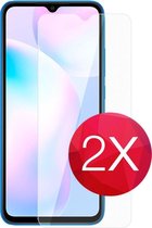 2X Screen protector - Tempered glass screenprotector voor Samsung Galaxy A41  -  Glasplaatje voor telefoon - Screen cover - 2 PACK