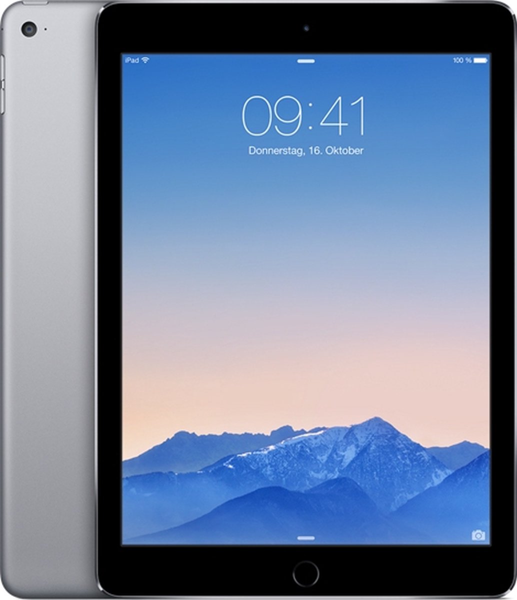 iPad iPad iPadair2 Apple iPad Air 2 - 16GB - Wifi - Spacegrijs/Grijs | bol