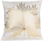 Sierkussenhoes zwart met goud patroon | Golden Autumn | 45x45 cm | By You-Home.nl
