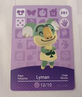 Amiibo animal crossing new horizons origineel Eu Lyman 281 kaart