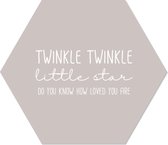 Muurhexagon twinkle twinkel stone Forex / 24 x 20 cm