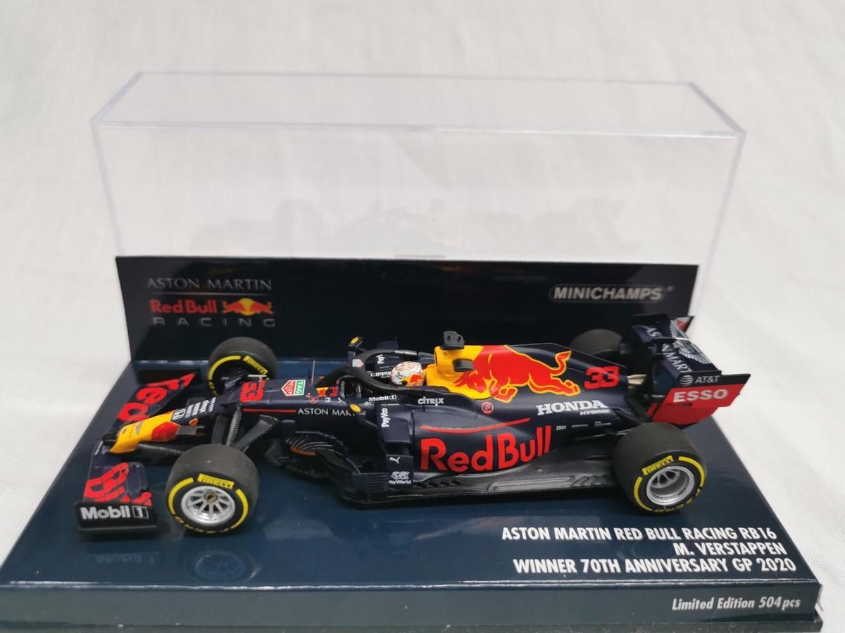 Aston Martin Red Bull Racing RB16 #33 Winner 70th Anniversary GP