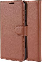 Samsung Galaxy S21 hoesje - MobyDefend Kunstleren Wallet Book Case - Bruin - GSM Hoesje - Telefoonhoesje Geschikt Voor: Samsung Galaxy S21