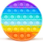 Pop it fidget rond regenboog kleur - anti-stress toy Pop'n play Tiktok game - rond regenboog - de echte