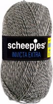 AANBIEDING: SCHEEPJES INVICTA EXTRA 1322 GRIJS BEIGE,  PAK MET 10 BOLLEN a 50 GRAM. INCL. Gratis Digitale vinger haak en brei toerenteller