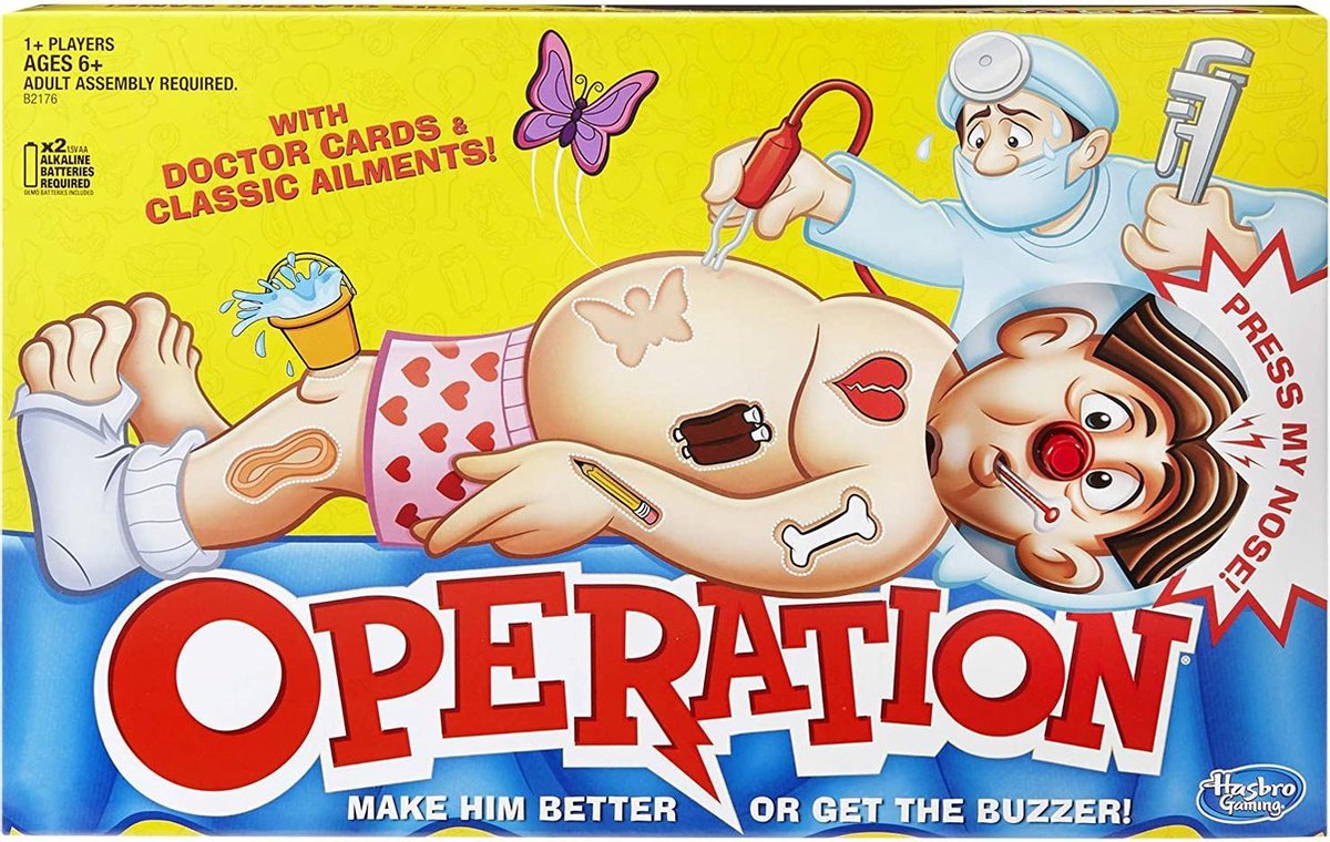 Hasbro - Bibber / Operation - Kinderspel Engelse Versie | | bol.com