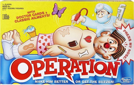 Hasbro - Dokter Bibber Operation - Kinderspel - Engelse Versie | Games | bol.com