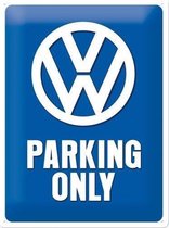 3D wandbord "VW Parking Only" 30x40cm