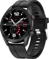 Belesy® Lexington - Smartwatch - Horloge - 1.3 inch - Kleurenscherm - Full Touch - Bluetooth Bellen - Siliconen - Zwart