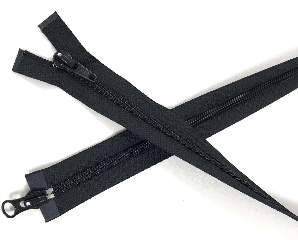 YKK rits dubbel deelbaar spiraal 65 cm zwart