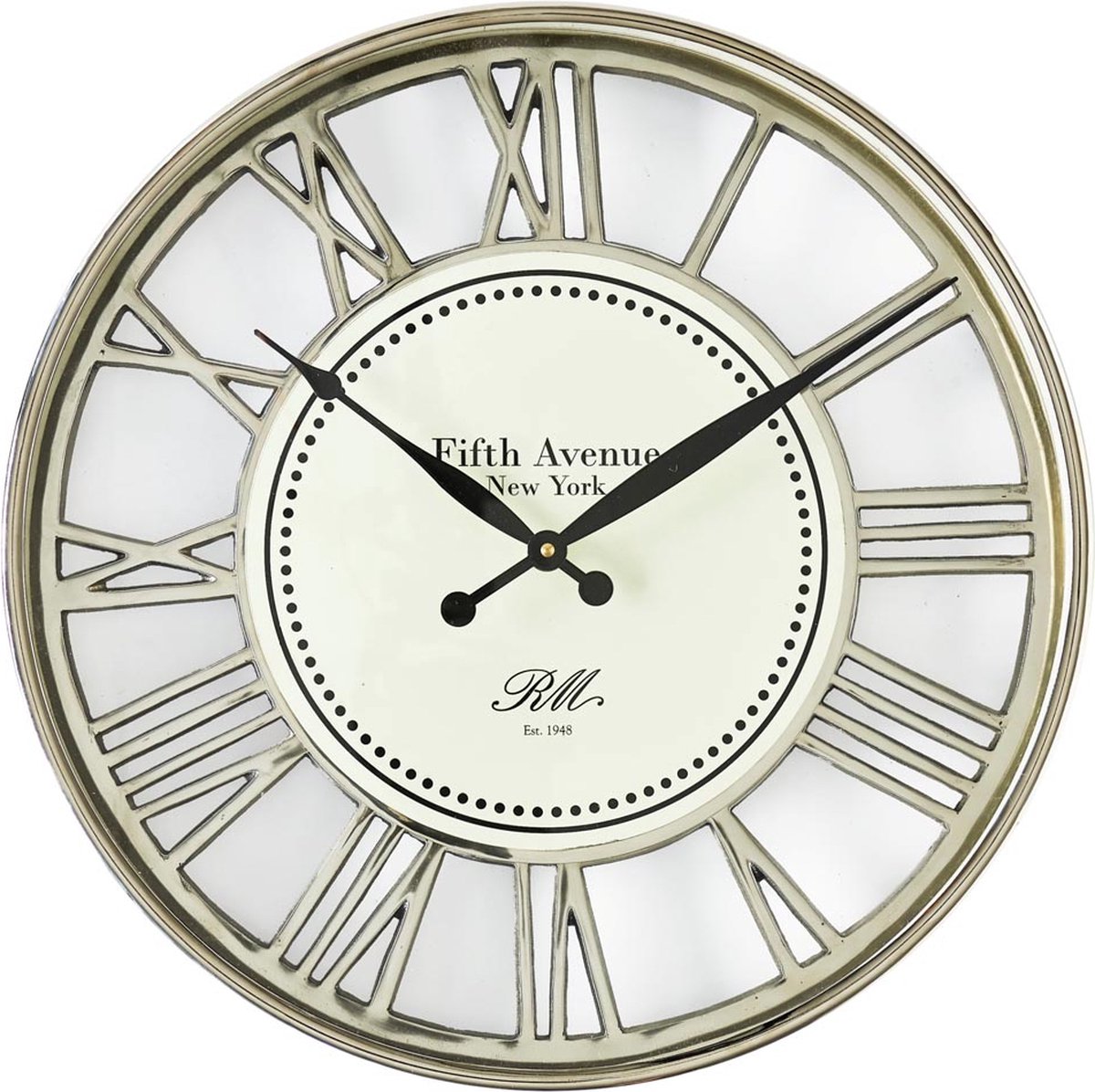 Openlijk mobiel Wortel Riviera Maison Wandklok - Fifth Avenue Clock - Goud - 1 Stuks | bol.com