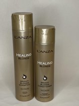 L'anza Healing Blonde set - Shampoo Bright blond 300ml & Conditioner Bright Blonde 250ml - voor het mooiste en helderste blond - herstellend