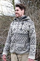 Pure Wool herenvest WJK-1304 - light grey - S