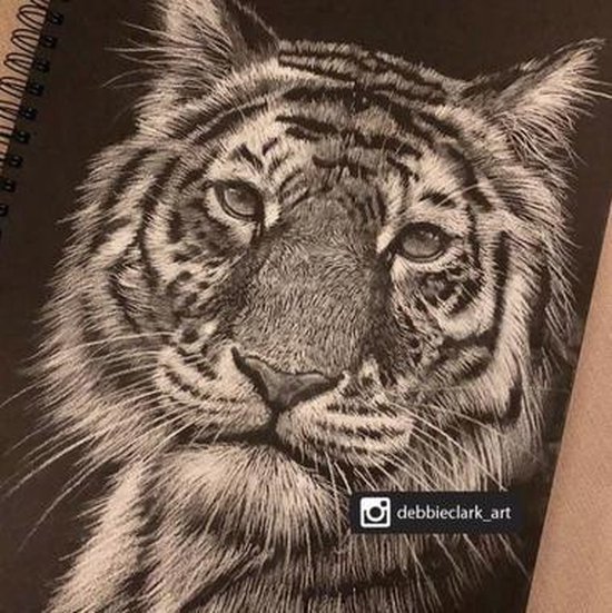 Artgecko Shady Spiral Sketchbook A3 Portrait 200gr 40 feuilles Zwart