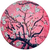 Muismat / Mousepad | Rond 20 cm | Bloesem / Blossom  | Roze / Pink
