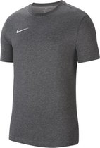 Nike Nike Park20 Sportshirt - Maat S  - Mannen - donkergrijs - wit