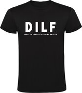 DILF Devoted Involved Loving Father heren t-shirt | Vader | Papa | Liefde | gezin | vaderdag | Zwart
