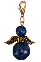 Beschermengel Lapislazuli ( halfedelsteen , Lapis Lazulli ) , Chakra engel , Geluksengel , Goldwing . ( Meerdere varianten beschikbaar !!! )