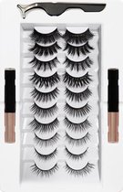 Magnetische wimpers set 10 stuks - Nepwimpers - magnetische wimpers set van 10- 2 Magnetische eyeliners