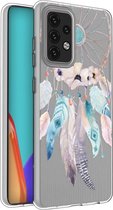 iMoshion Hoesje Geschikt voor Samsung Galaxy A52 (4G) / A52s / A52 (5G) Hoesje Siliconen - iMoshion Design hoesje - Transparant / Meerkleurig / Dreamcatcher