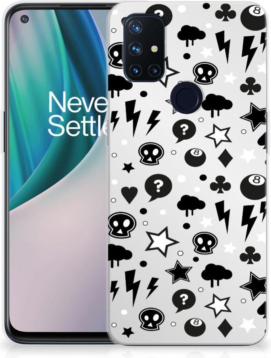 Silicone Back Case OnePlus Nord N10 5G Silver Punk