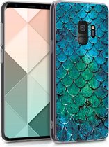 kwmobile telefoonhoesje voor Samsung Galaxy S9 - Hoesje voor smartphone in turquoise / blauw / groen - Zeemeerminstaart design