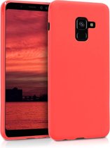 kwmobile telefoonhoesje voor Samsung Galaxy A8 (2018) - Hoesje voor smartphone - Back cover in mat rood