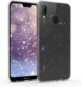 kwmobile hoes voor Huawei P20 Lite - backcover voor smartphone - Intense Glitter design - transparant