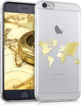 kwmobile telefoonhoesje voor Apple iPhone 6 / 6S - Hoesje voor smartphone - Wereldkaart design