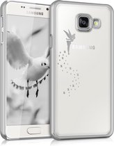 kwmobile hoesje voor Samsung Galaxy A3 (2016) - backcover voor smartphone - Fee design - zilver / transparant