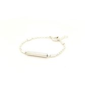 Tavirozsa Baby armbandje met naam –  Zilver – 11+2cm - Baby armbandje - Moeder dochter armband