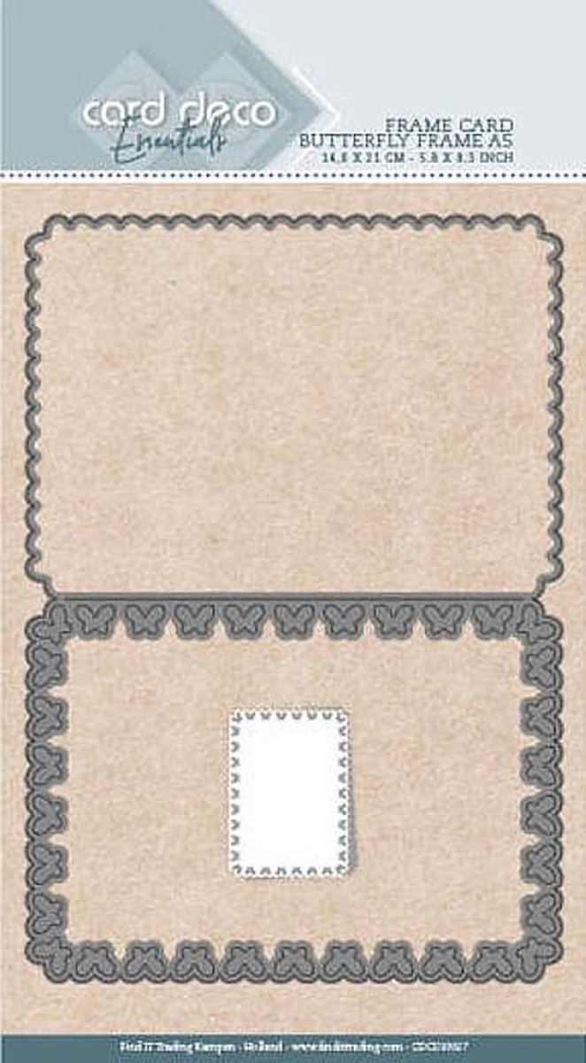Card Deco Essentials - Cutting Dies - Butterfly Frame A5