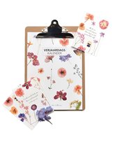 Verjaardagskalender | kalender | A4 | met houten klembord incl. 3 ansichtkaarten | Le Jardin