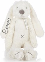 Happy Horse Kraam cadeau knuffel Rabbit Richie ivoor gepersonaliseerd met naam kraamcadeau
