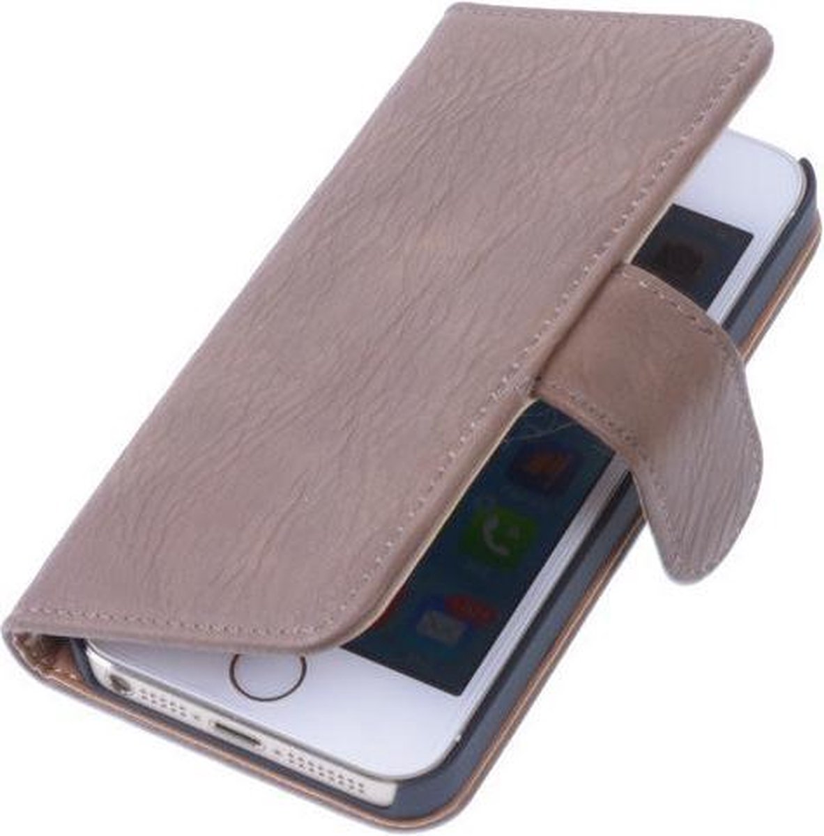 Bruin Hout Apple iPhone 6 Hoesjes Book / Wallet Case / Cover