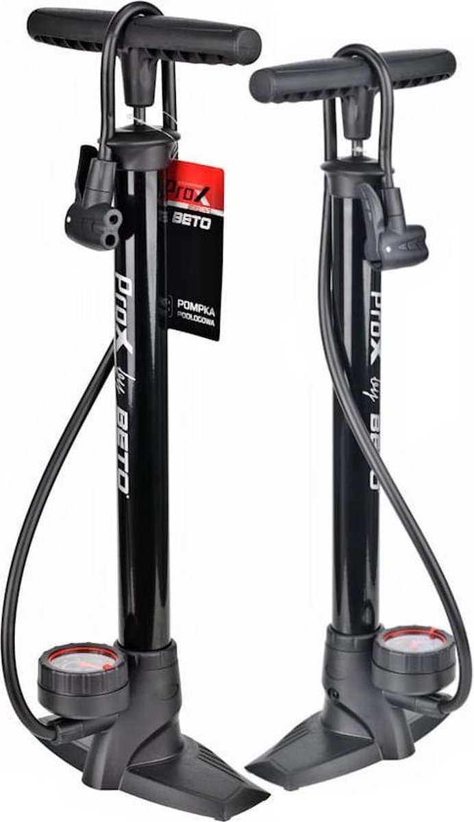 Fietspomp proX met drukmeter - 11Bar manometer - alle ventielen - vloerpomp - zwart van ProX — afbeelding 2