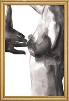 JUNIQE - Poster met houten lijst Tweak Things Today Girls -40x60 /Wit