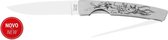 ICEL - Couteau de poche avec brochette pour chefs - 12 cm - acier inoxydable - avec clip